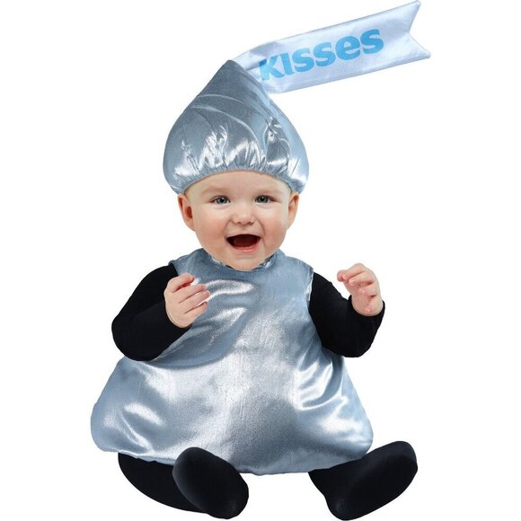 Rubies Hersheys Kisses Infant Costume 6-12 Months Silver Tunic Hat Halloween NEW